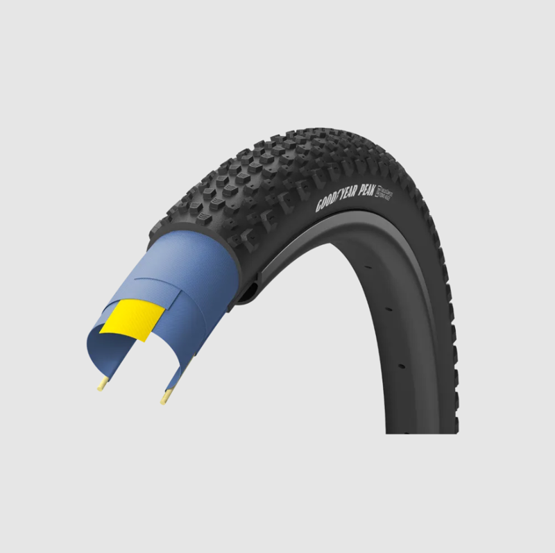 Goodyear Peak Ultimate Tubeless Complete Tyre in Black 700x45c-1